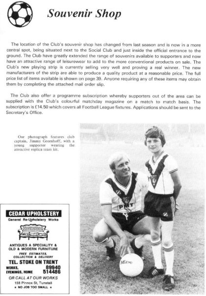 1982 Port Vale souvenir programme