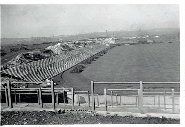 Port Vale history: the Vale Park ground under construction