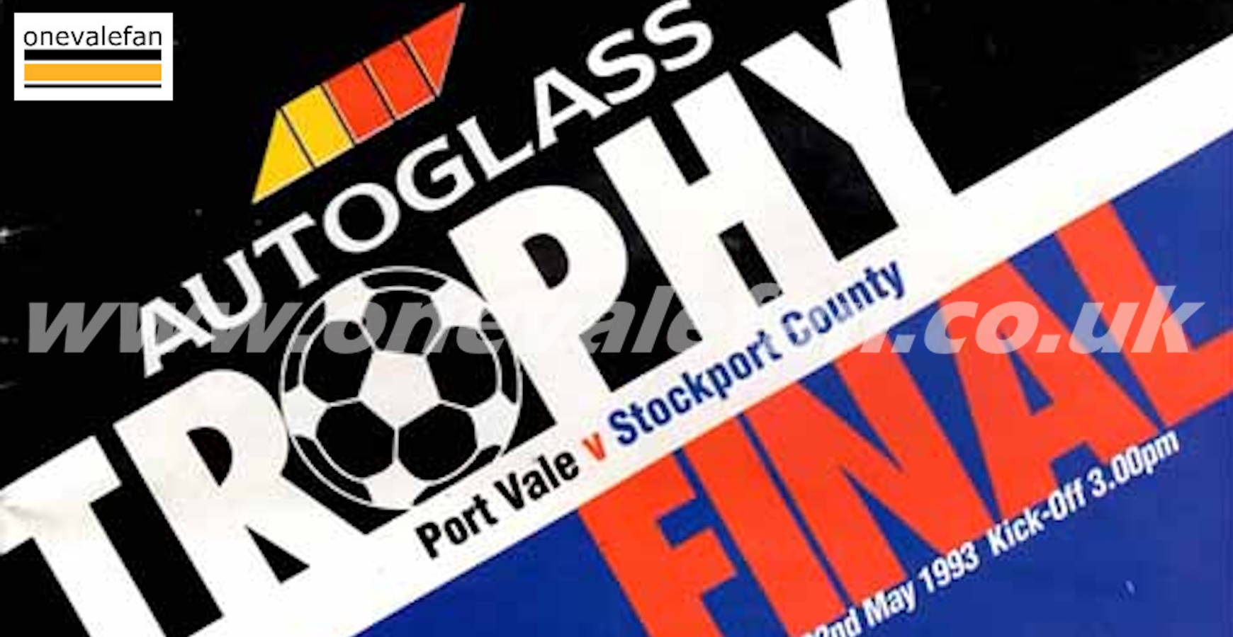 Read the Autoglass Trophy Final programme, 1993
