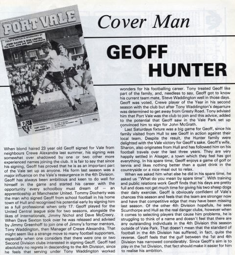 Geoff Hunter interview