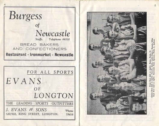 Port Vale v Aston Villa 1960 programme