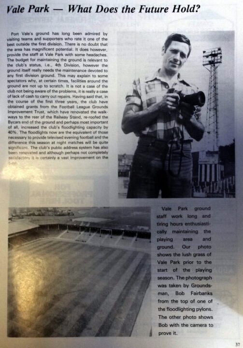 1982 Port Vale souvenir programme