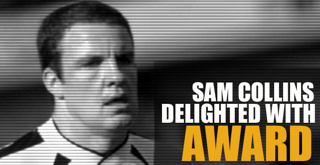 Collins delighted with award