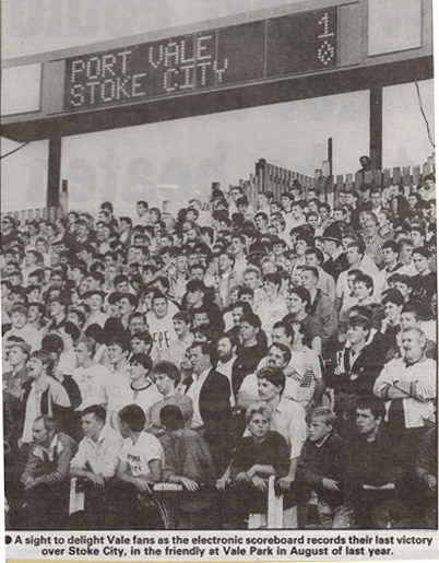Port Vale scoreboard