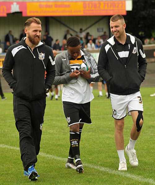 Jak Alnwick, Omar Haughton and Ryan Boot of Port Vale FC - AS Photos