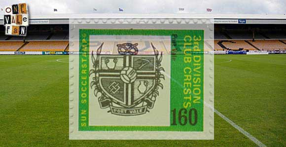 A hand-drawn Port Vale stamp from 1970