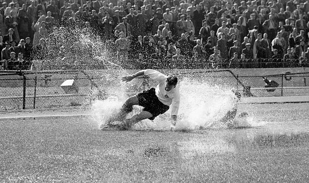 Tom Finney - "The Original 1956 Sports Photo of the Year : #SirTom Finney : Stamford Bridge : #Chelsea v #Preston #NorthEnd #CFC #PNE #PNEFC" by norbet1 is licensed under CC BY 2.0