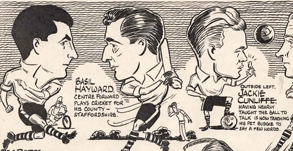 1954 salute to Port Vale cartoon