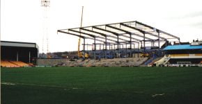 Construction of the Lorne Street stand, Vale Park stadium