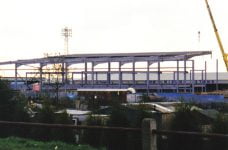 Construction of the Lorne Street stand, Vale Park stadium