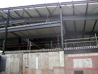 Construction of the Lorne Street stand, Vale Park stadium