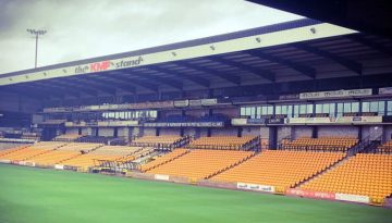 The Lorne Street stand in 2020