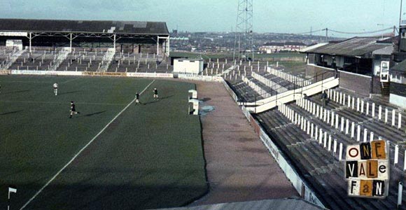 Terraces on the Lorne Street, Vale Park stadium