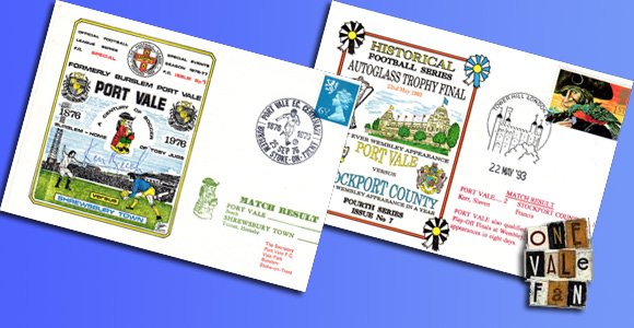 Pictured: Port Vale first-day covers