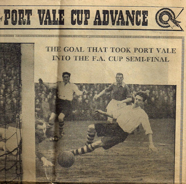 Leyton Orient v Port Vale 1954 - clipping