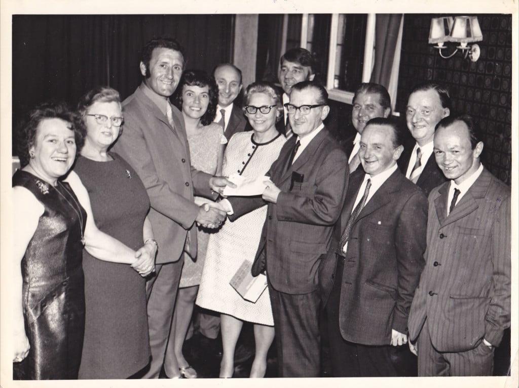 Roy Sproson receives an award