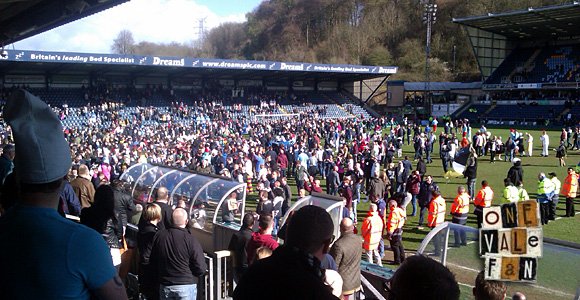 Wycombe Wanderers v Port Vale - promotion celebrations. 2013.
