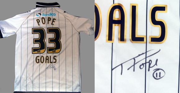 Win an exclusive signed Pope shirt