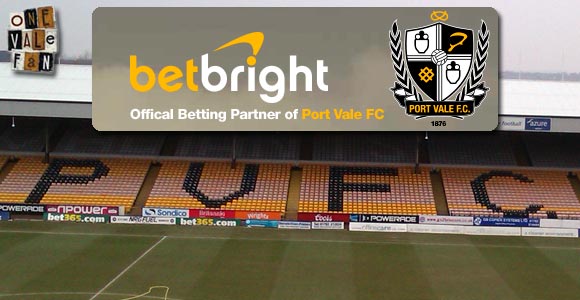 Vale announce betting partner and stand sponsor