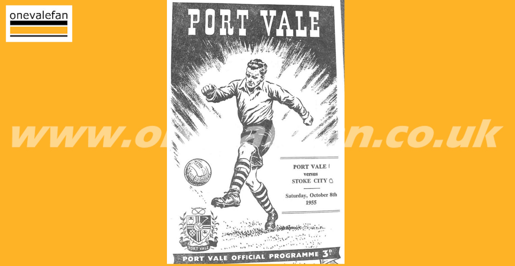 Read the Port Vale v Stoke City programme from 1955