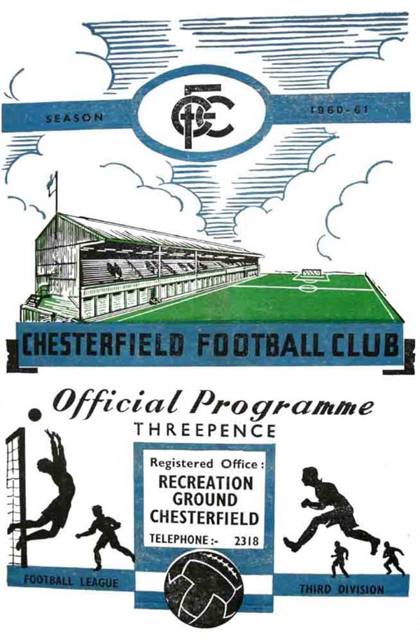 Chesterfield v Port Vale programme 1961 - front
