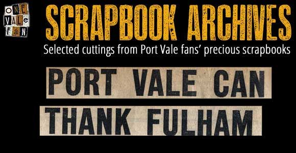 Vintage 1956 Port Vale FC match reports