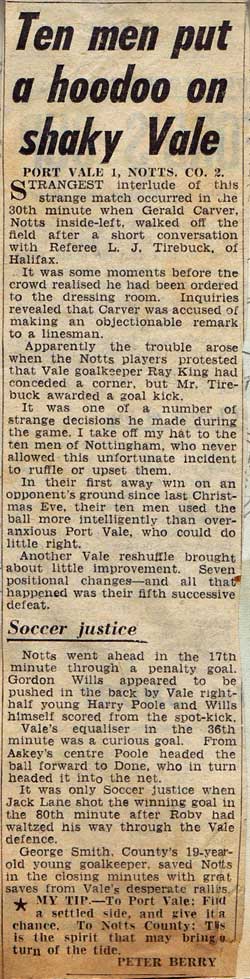 Port Vale 1-2 Notts Co match report