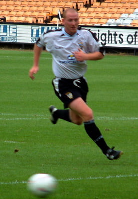 Port Vale striker Steve Brooker