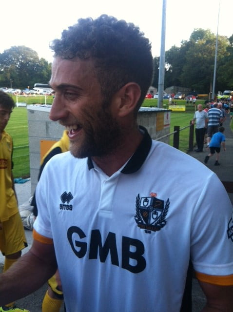 Port Vale striker Ben Williamson at Bodmin