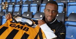 Port Vale striker Jordan Slew