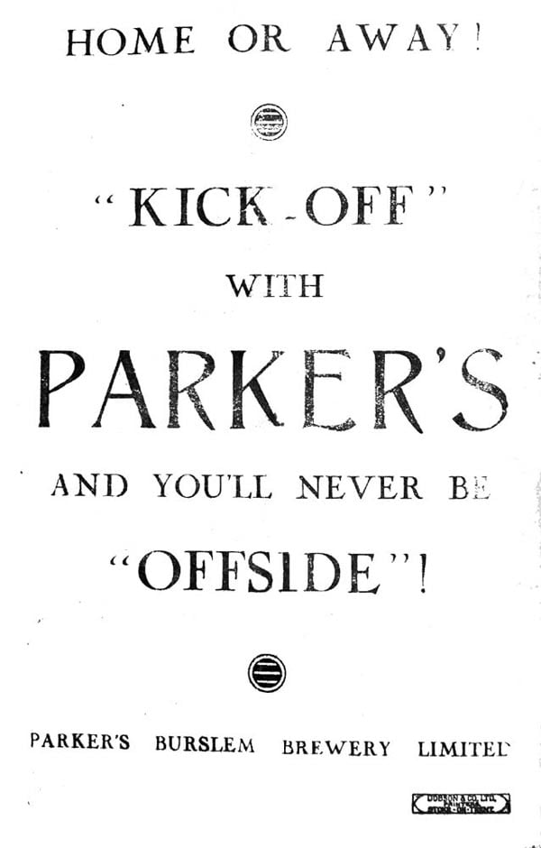Port Vale v Brighton, 1949 - matchday programme