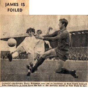 Press clipping - Port Vale player John James Press clipping - Port Vale player John James