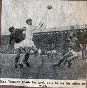 Press clipping - Port Vale striker Ken Wookey