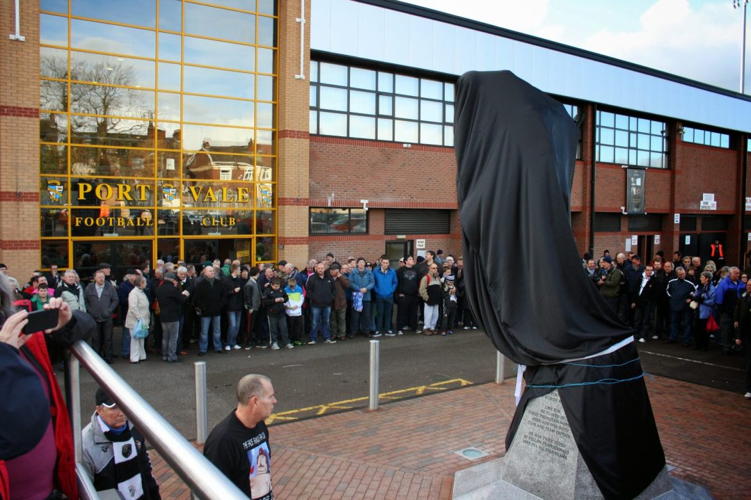 The Roy Sproson statue at Vale Park