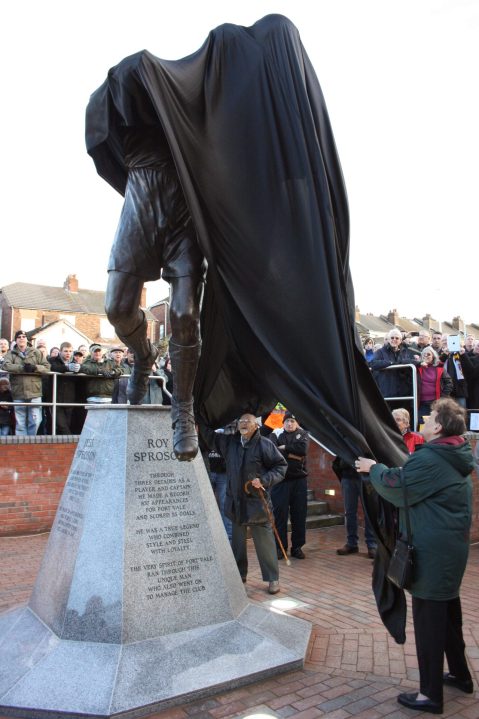 The Roy Sproson statue at Vale Park