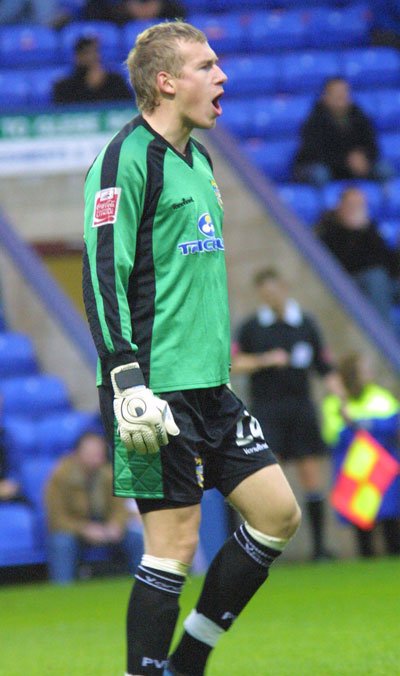 Port Vale goalkeeper Jonathan (Jonny) Brain