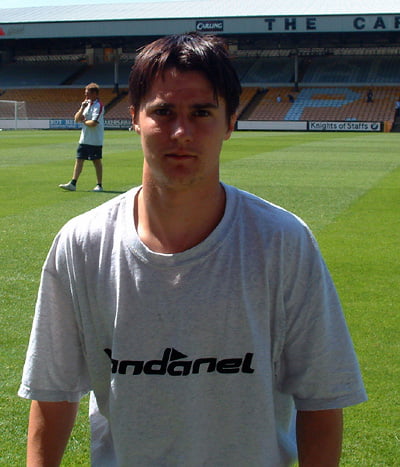 Port Vale forward Ian Armstrong