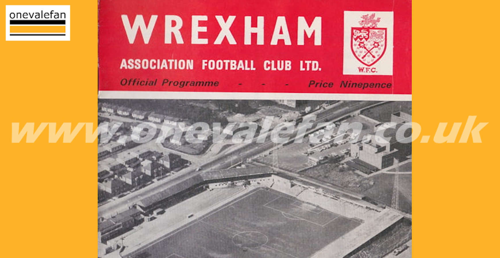 Read the Wrexham v Port Vale programme, 1969