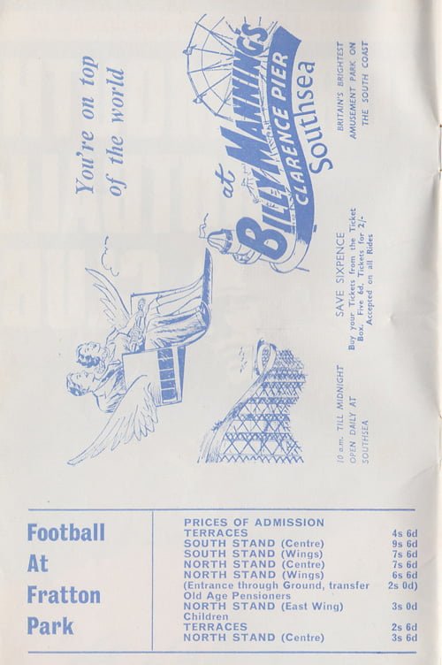 Portsmouth v Port Vale matchday programme, 1967