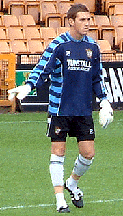 Port Vale goalkeeper Dean Delany