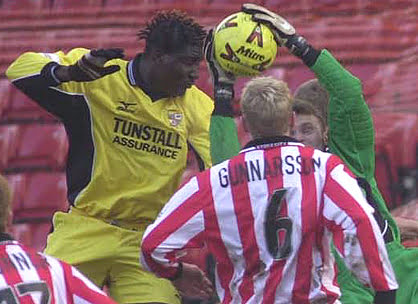 Port Vale striker Onandi Lowe