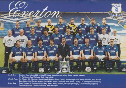 Port Vale v Everton matchday programme, FA Cup 4th round replay 1996