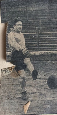 Port Vale player Dickie Cunliffe in training