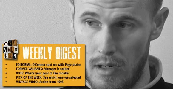 Weekly Digest: O’Connor on the mark with Page praise