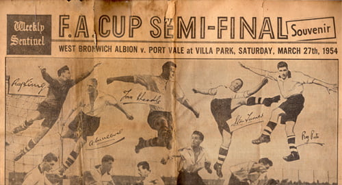 FA Cup semi-final special in the Sentinel - Front cover - press clipping