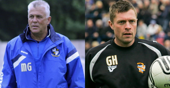 Port Vale coaches Mark Grew and Geoff Horsfield