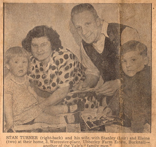 FA Cup semi-final special in the Sentinel - Stan Turner at home - press clipping