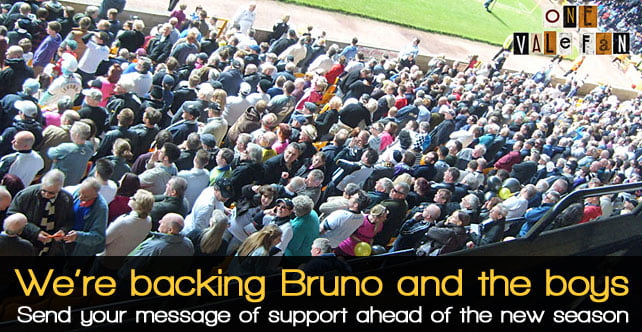 Backing Bruno and the boys: post your message of support…