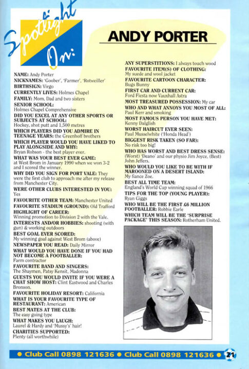 Andy Porter interview