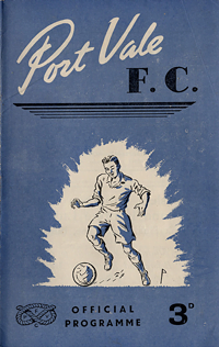 1950 Port Vale matchday programme cover